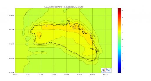 Gráfico de la AEMET.