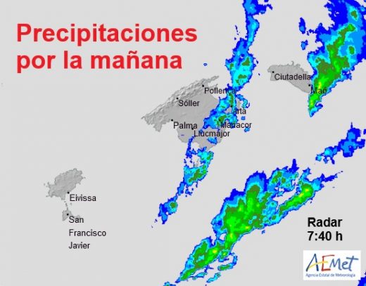 Gráfico de la AEMET.