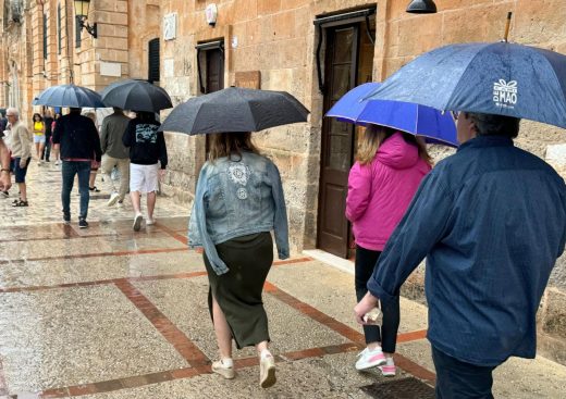 La DANA llega a Menorca tras dejar fuertes lluvias e inundaciones en Mallorca