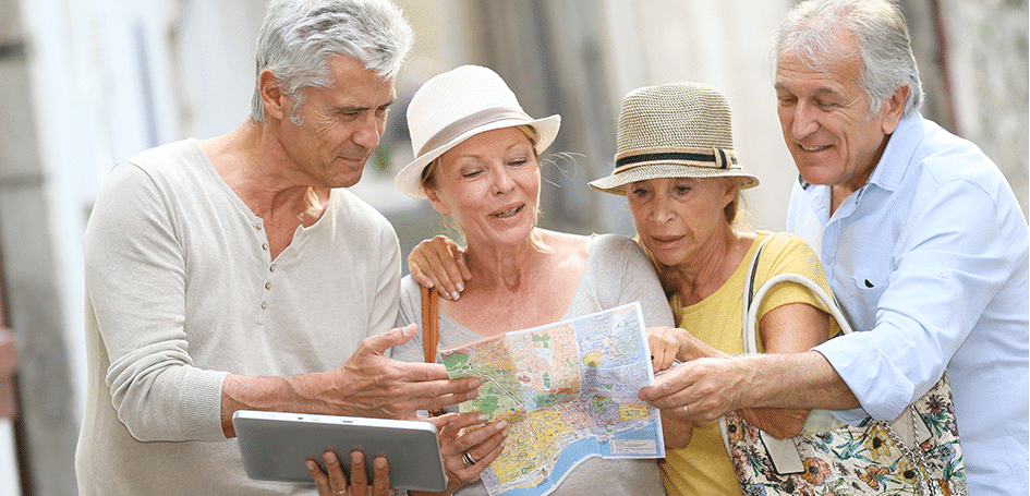 Turistas del Imserso.