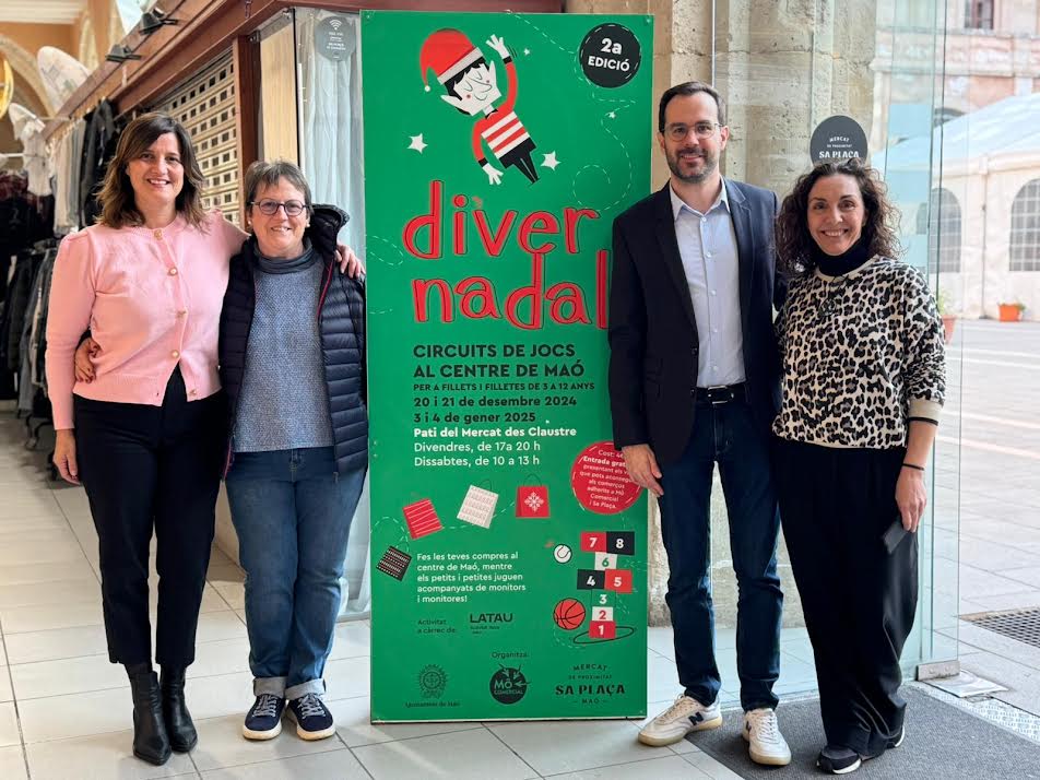 Maó promueve el comercio local con la vuelta de Diver Nadal estas Navidades.