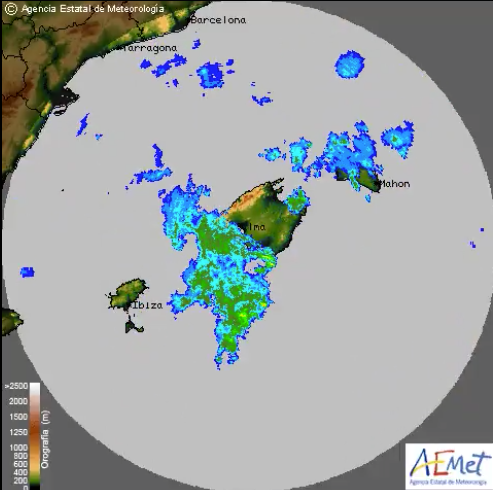 Gráfico de la AEMET.