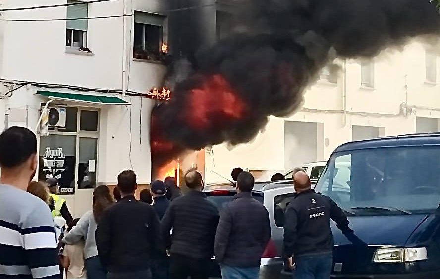 Un incendio pavoroso.