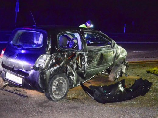 (Fotos) Un herido en un accidente en la carretera general