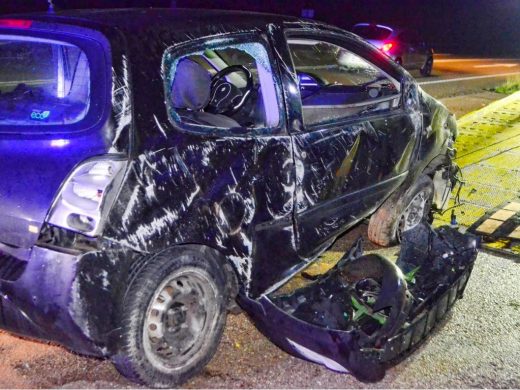 (Fotos) Un herido en un accidente en la carretera general