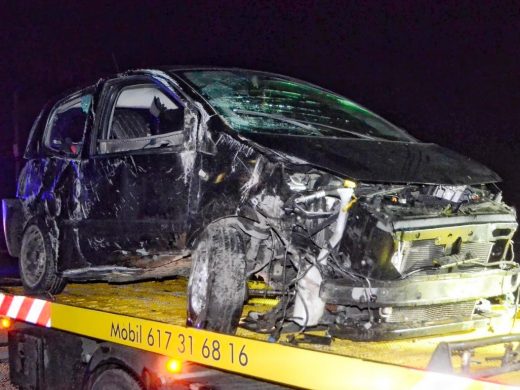 (Fotos) Un herido en un accidente en la carretera general