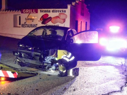 (Fotos) Un herido en un accidente en la carretera general