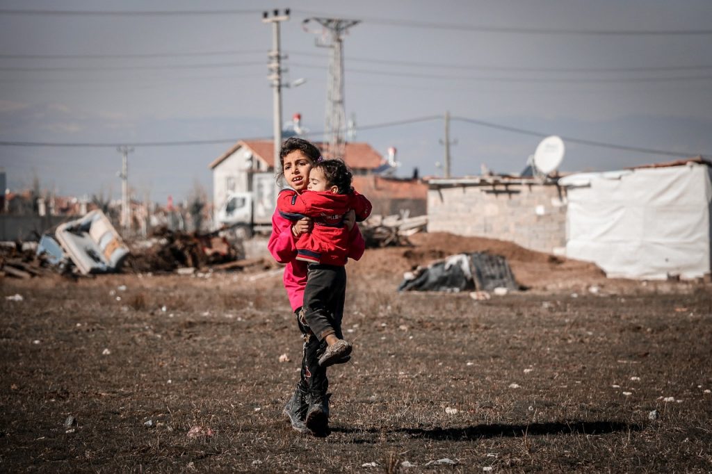 Niños en la guerra de Siria.