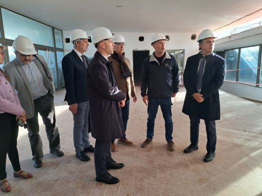 (Fotos) El conseller Vera visita las obras del nuevo CIFP de Ciutadella