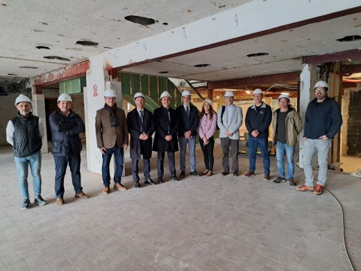 (Fotos) El conseller Vera visita las obras del nuevo CIFP de Ciutadella