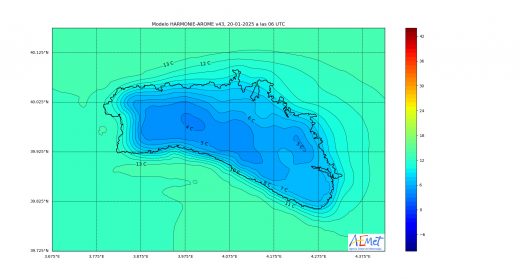 Gráfico de la AEMET.