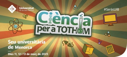 Cartel del programa Ciència per a tothom Menorca