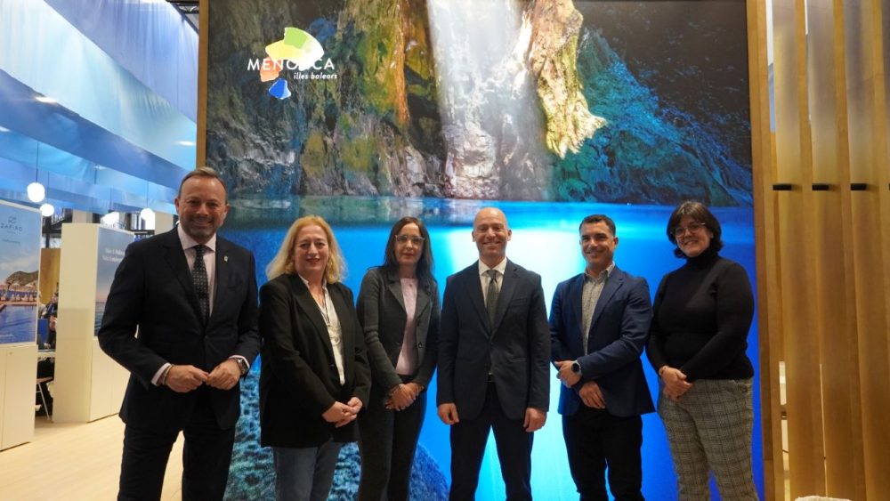 Delegación menorquina con el presidente del Consell, Dolfo Vilafranca, en la ITB Berlín (Foto: FFTM)