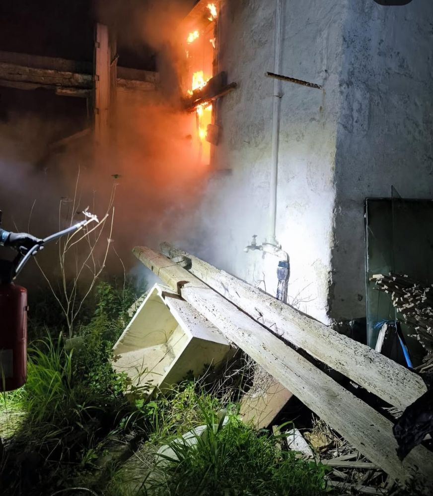 Una imagen del incendio (Foto: Policia Local de Maó)