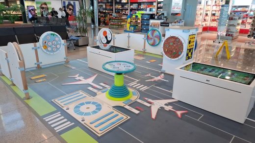 El nuevo parque infantil del aeropuerto.