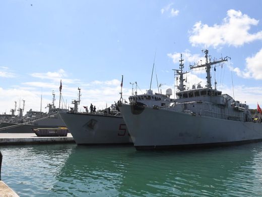 (Fotos) El puerto de Maó se llena de buques militares por el ejercicio ESP MINEX 25
