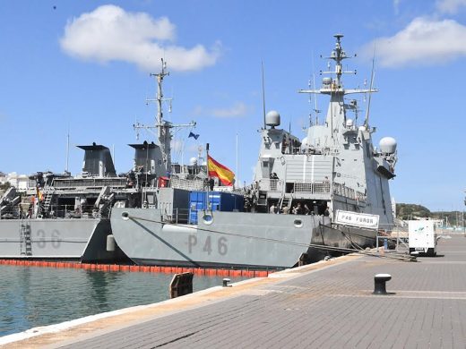 (Fotos) El puerto de Maó se llena de buques militares por el ejercicio ESP MINEX 25