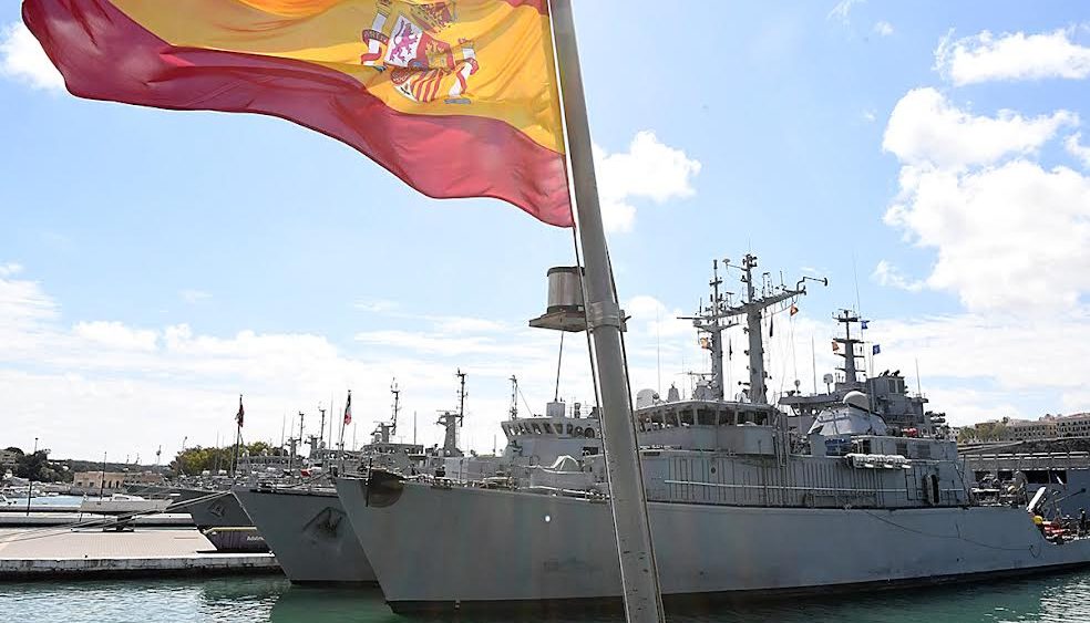 Despliegue naval en Maó: 12 buques de guerra y 500 marinos llegan por el ESP MINEX 25.