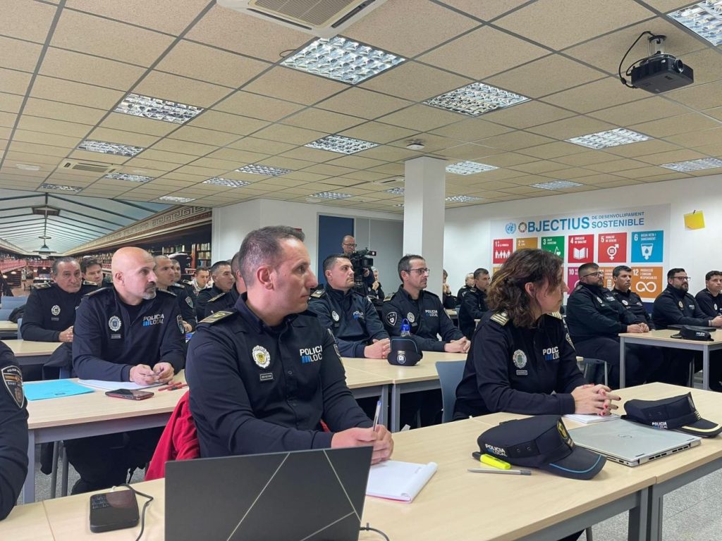 Formación de policías.