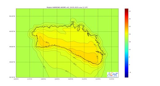 Gráfico de la AEMET.