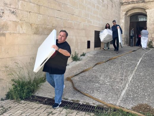 (Fotos y vídeo) El Museo de Menorca pone a prueba su Plan de Salvaguarda con un simulacro de incendio
