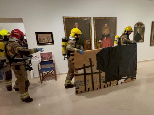 (Fotos y vídeo) El Museo de Menorca pone a prueba su Plan de Salvaguarda con un simulacro de incendio