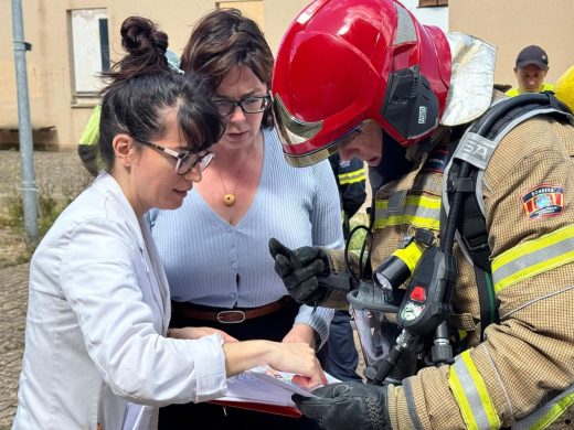 (Fotos y vídeo) El Museo de Menorca pone a prueba su Plan de Salvaguarda con un simulacro de incendio