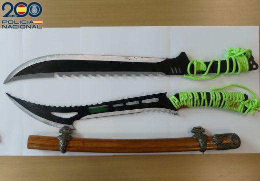 Muestra de los machetes.