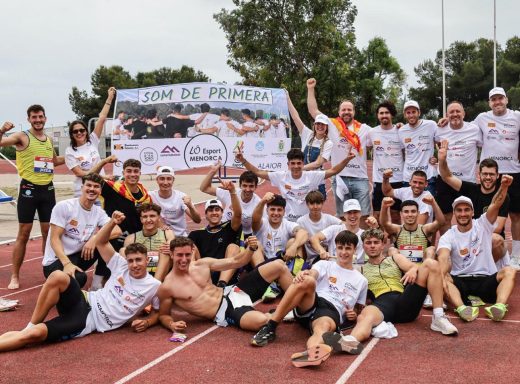 Celebración del ascenso de los menorquines.