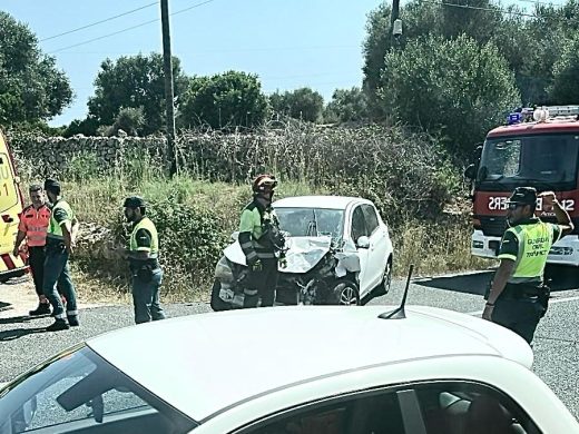 (Fotos) Una colisión entre cuatro vehículos en la carretera general deja tres heridos